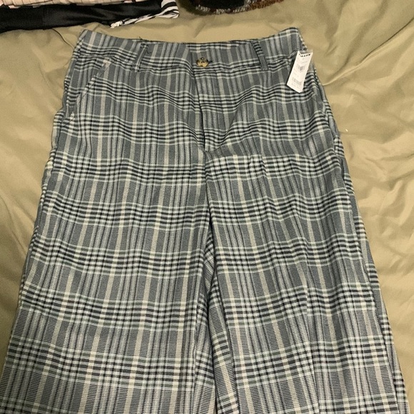 Full Tilt Pants - Full tilt plaid trousers green/blue